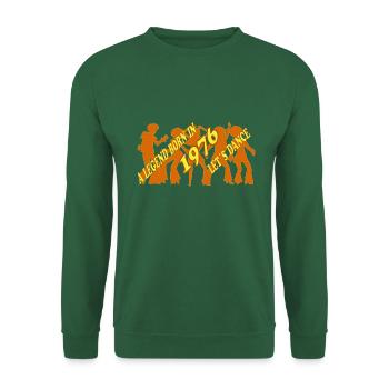 Geburtsjahr 1976,Geburtstag, Baujahr, Geburtszahl, - Unisex Pullover - Grün - Vorne