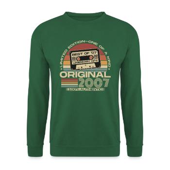 Original 2007 Vintage Anniversaire Rétro - Sweat-shirt Unisexe - vert foncé - Devant