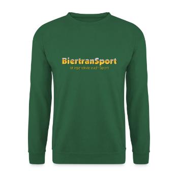 BiertranSport ist irgendwie auch Sport, Superkraft - Unisex Pullover - Grün - Vorne