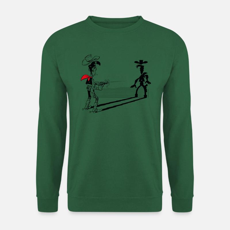 Lucky Luke Schneller Als Sein Schatten - Unisex Pullover - Grün