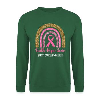 Against breast cancer - Unisex Sweatshirt - green - Front