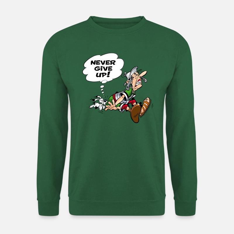 Asterix & Obelix Never Give Up - Sweat-shirt Unisexe - vert foncé