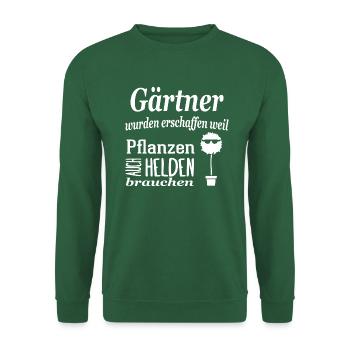 Gärtner die Helden der Pflanzen - Unisex Pullover - Grün - Vorne