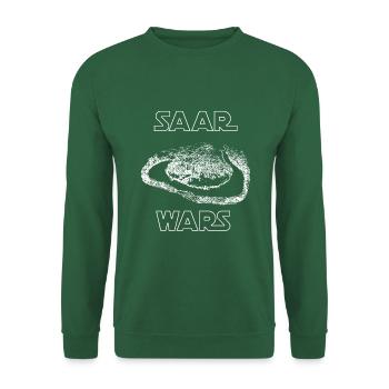 Saar Wars Saarland Fan Geschenk Saarschleife - Unisex Pullover - Grün - Vorne