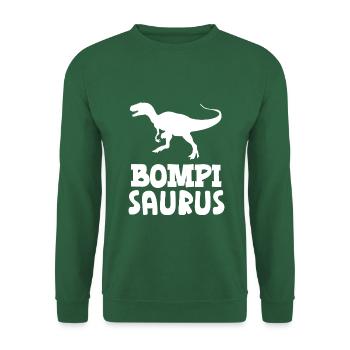 Bompi Saurus Belgien Opa flämisch Vater Flandern - Unisex Pullover - Grün - Vorne