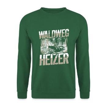 MTB Mountainbiker - Waldweg Heizer - Unisex Pullover - Grün - Vorne