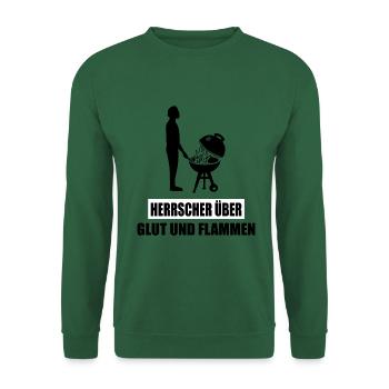 BBQ - Unisex Pullover - Grün - Vorne