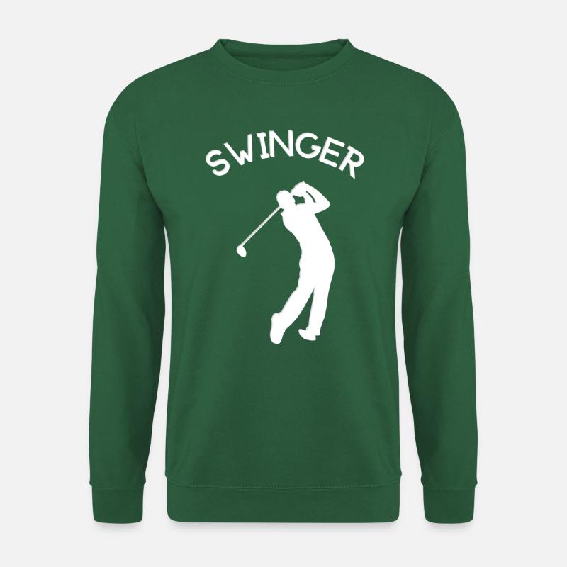 golf enthusiast swinger - Unisex Sweatshirt - green