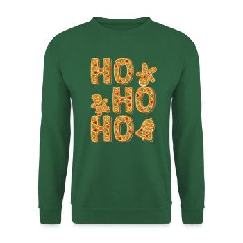 Ho Ho Ho - Unisex Pullover - Grün - Vorne
