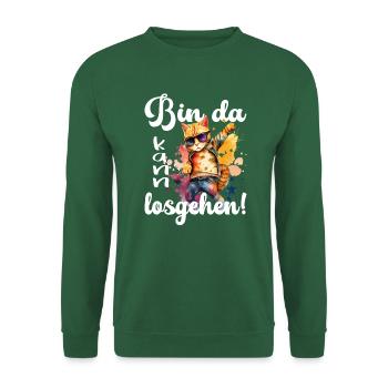 Bin da kann losgehen - Unisex Pullover - Grün - Vorne