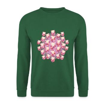 Compter les moutons chauds - Sweat-shirt Unisexe - vert foncé - Devant