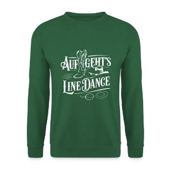 Line Dance Gruppe Training mein Tanzsport - Unisex Pullover - Grün - Vorne