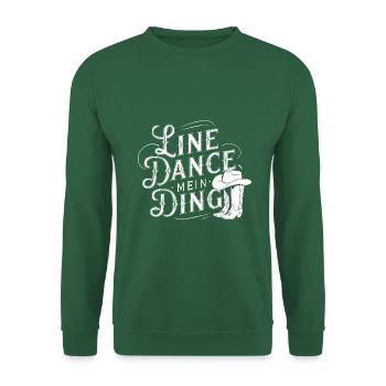 Line Dance Gruppe Training mein Tanzsport - Unisex Pullover - Grün - Vorne