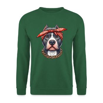 Pitbull Le Gangster - Sweat-shirt Unisexe - vert foncé - Devant