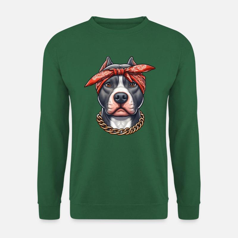 Pitbull Der Gangster - Unisex Pullover - Grün