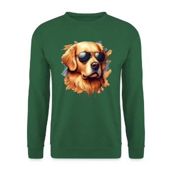 Golden Retriver The Pilot - Unisex Sweatshirt - green - Front
