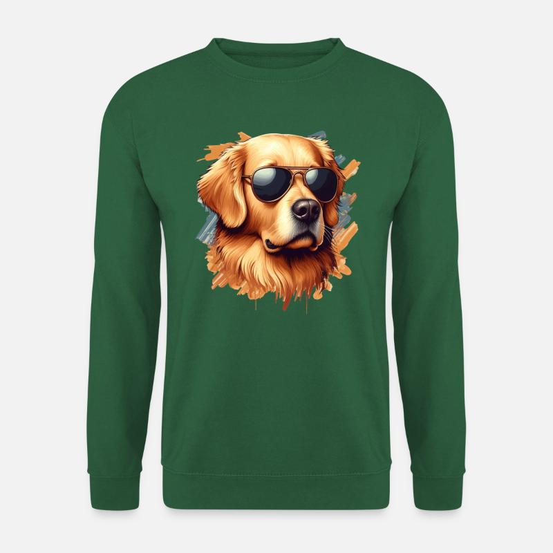 Golden Retriver The Pilot - Unisex Sweatshirt - green