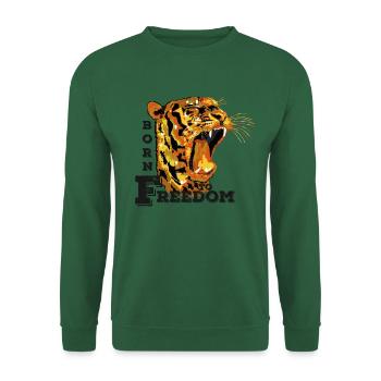 Tiger Freedom - Unisex Sweatshirt - green - Front