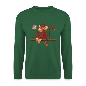Boule affe 3 - Unisex Pullover - Grün - Vorne