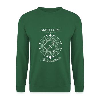 Sagittaire Juste Inoubliable B - Sweat-shirt Unisexe - vert foncé - Devant