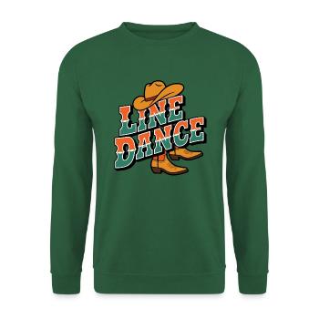 Danse en ligne La danse en ligne mon hobby - Sweat-shirt Unisexe - vert foncé - Devant