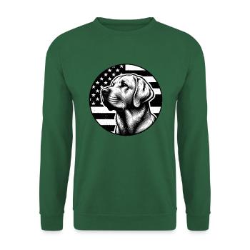 Labrador Golden Retriever Lab - Unisex Sweatshirt - green - Front