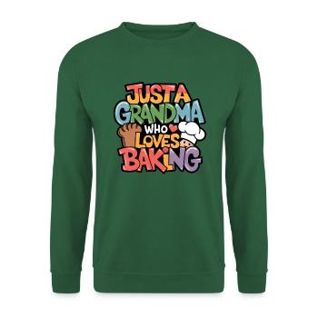 Ich bin Oma und backe gerne - Unisex Pullover - Grün - Vorne