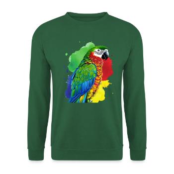Papagei - Unisex Pullover - Grün - Vorne