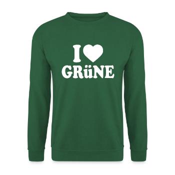 J’adore le vert - Sweat-shirt Unisexe - vert foncé - Devant