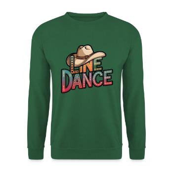 La danse en ligne : mon hobby - ma passion - mon truc - Sweat-shirt Unisexe - vert foncé - Devant