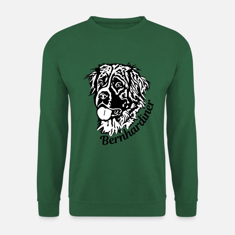 Bernhardiner Kopf - Unisex Pullover - Grün