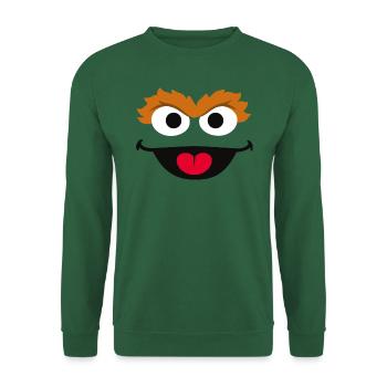 Sesame Street Face Of Oscar - Unisex Sweatshirt - green - Front
