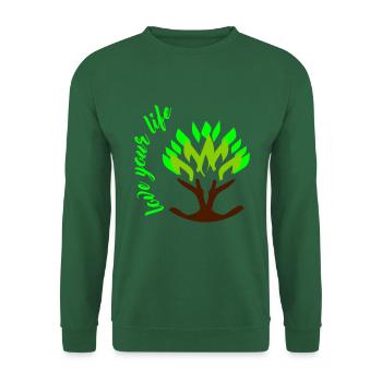 Love Your Life, tree of life, tree, life - Unisex Sweatshirt - green - Front