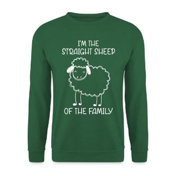 Im The Straight Sheep Of The Family - Unisex Sweatshirt - green - Front