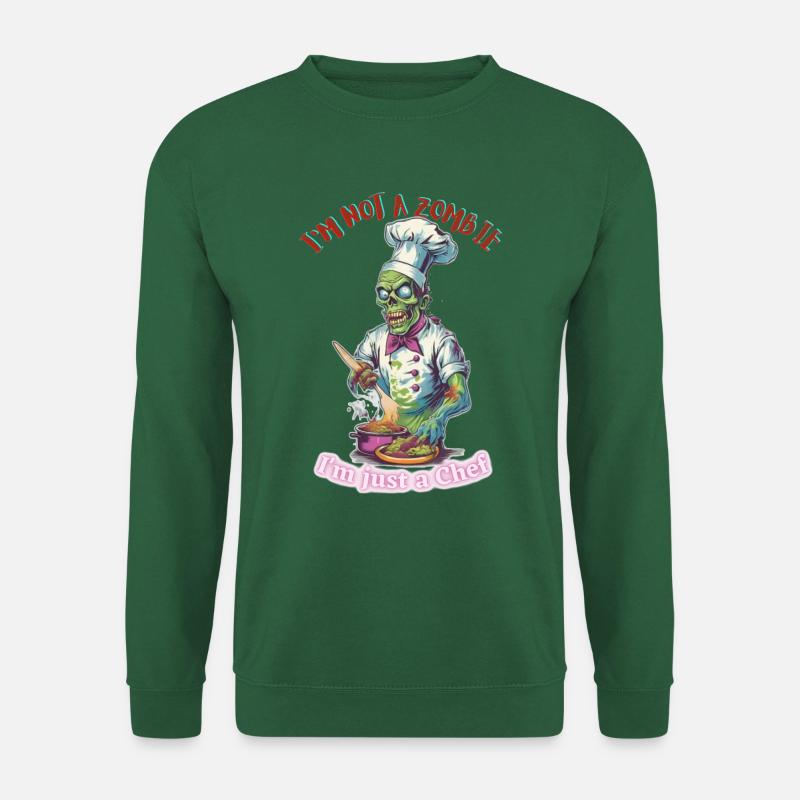 zombie chef - Unisex Sweatshirt - green