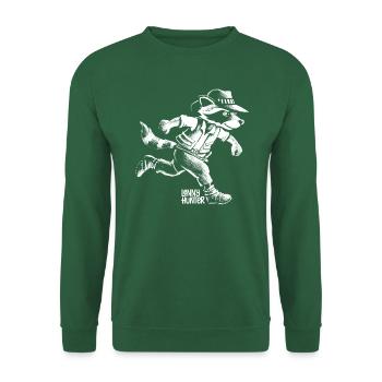 Lenny Hunter Cooles Schwarz-Weiß-Design - Unisex Pullover - Grün - Vorne