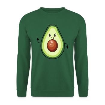 Avocat heureux - Sweat-shirt Unisexe - vert foncé - Devant