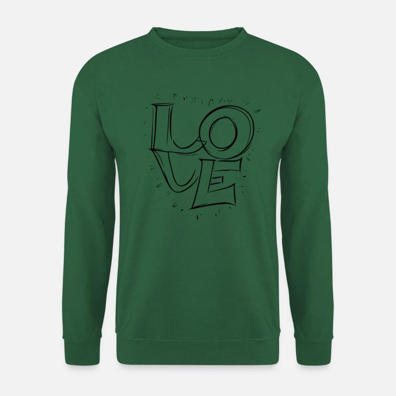 Amour - Love Black - Unisex Sweatshirt - green