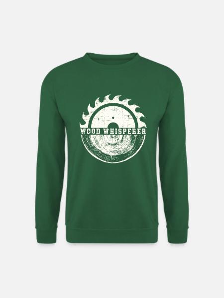 Wood Whisperer | Funshirt Handwerker Vaterttag - Unisex Pullover - Grün