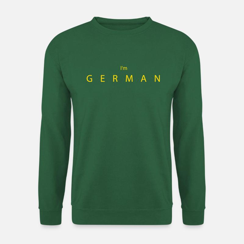 IM GERMAN yellow - Unisex Pullover - Grün