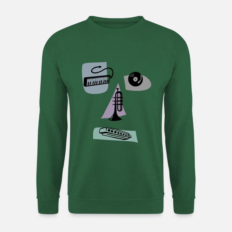 musikalisches Gesicht - Unisex Pullover - Grün