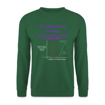 Dunning Kruger Effekt - Unisex Pullover - Grün - Vorne