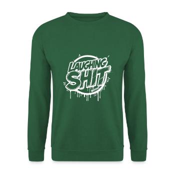 Laughing Shit Graffiti Style Tag - raffstaff ® - Unisex Sweatshirt - green - Front