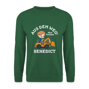 Benedict Vorname Bagger - Unisex Pullover - Grün - Vorne