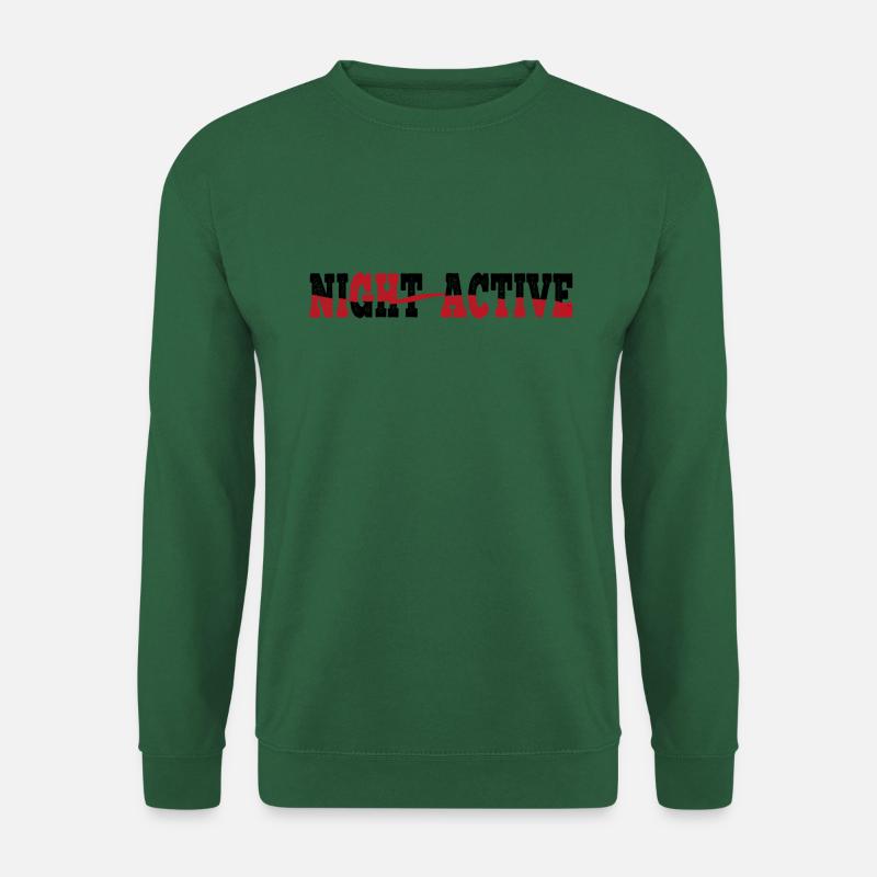 NIGHT ACTIVE T-shirt pullover sweatshirt - Unisex Sweatshirt - green