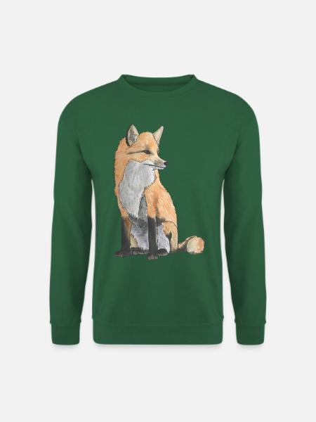 Red fox - Unisex Sweatshirt - green