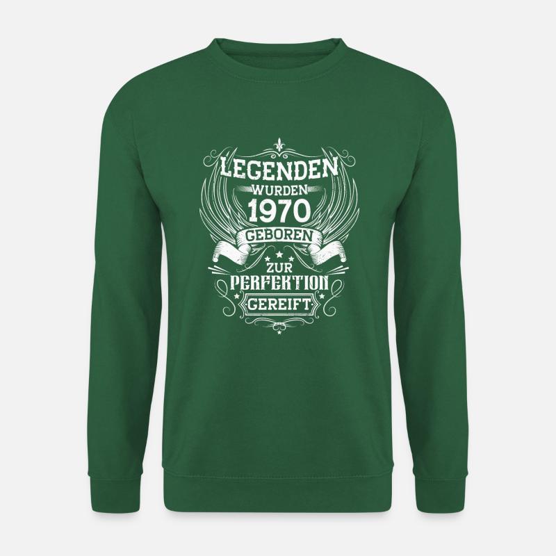 Jahrgang 1970 geboren 1970 Geburtstag Geschenk - Unisex Pullover - Grün