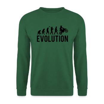 Motocross Cadeau Moto Evolution - Sweat-shirt Unisexe - vert foncé - Devant