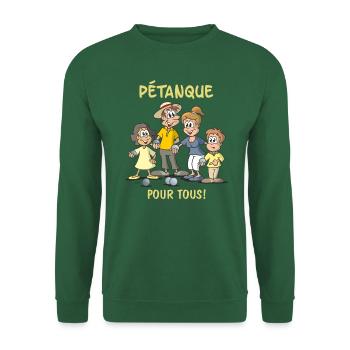 Pétanque für Alle! - Unisex Pullover - Grün - Vorne
