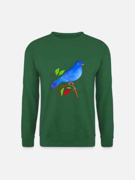 Blauer Vogel - Unisex Pullover - Grün